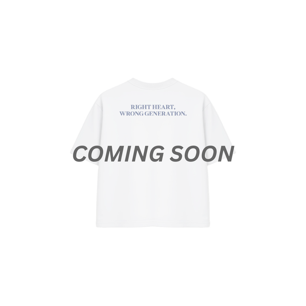 Right Heart- White/Navy blue