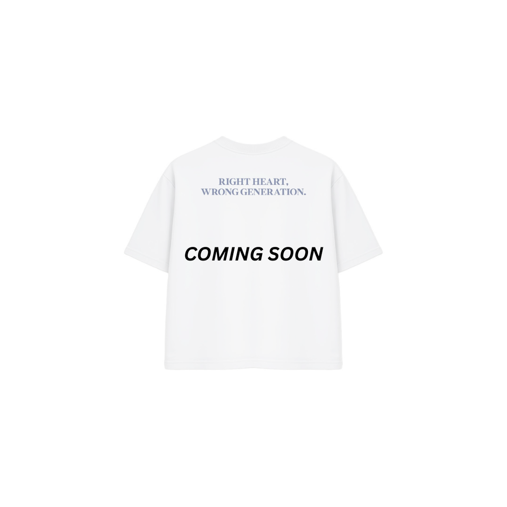 Right Heart- White/Navy blue