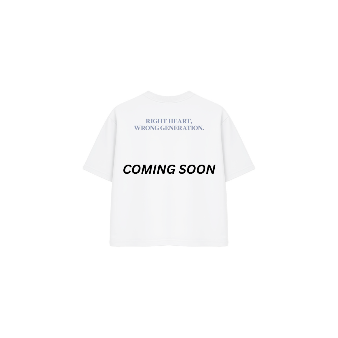 Right Heart- White/Navy blue