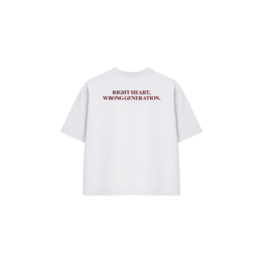 Right Heart- White/Maroon